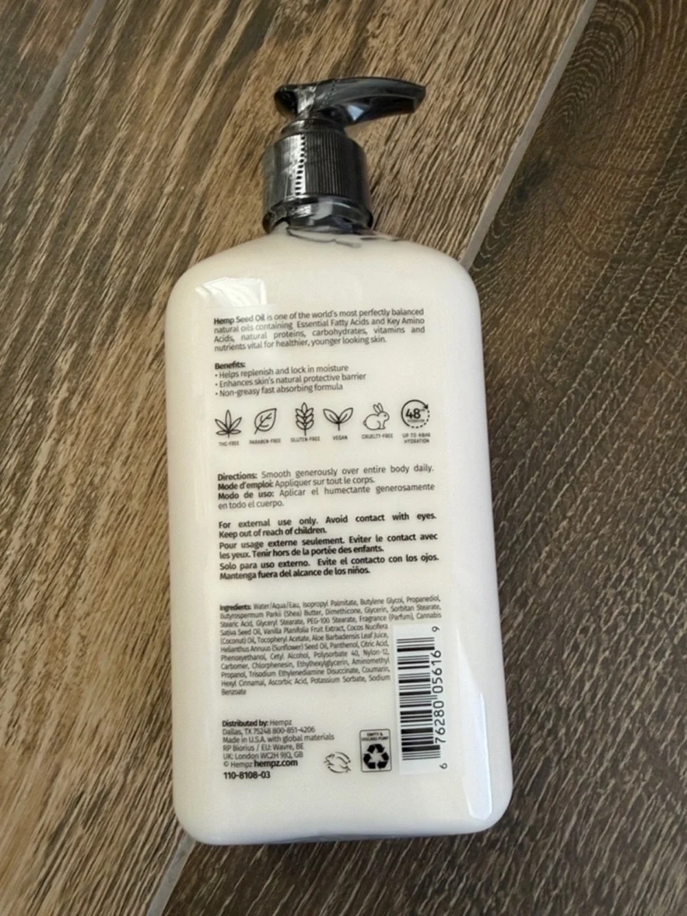 Hempz Whipped Vanilla & Coconut Cream Original Body Lotion